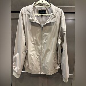 Van Heusen Tan Zipperd Front Jacket, XXL